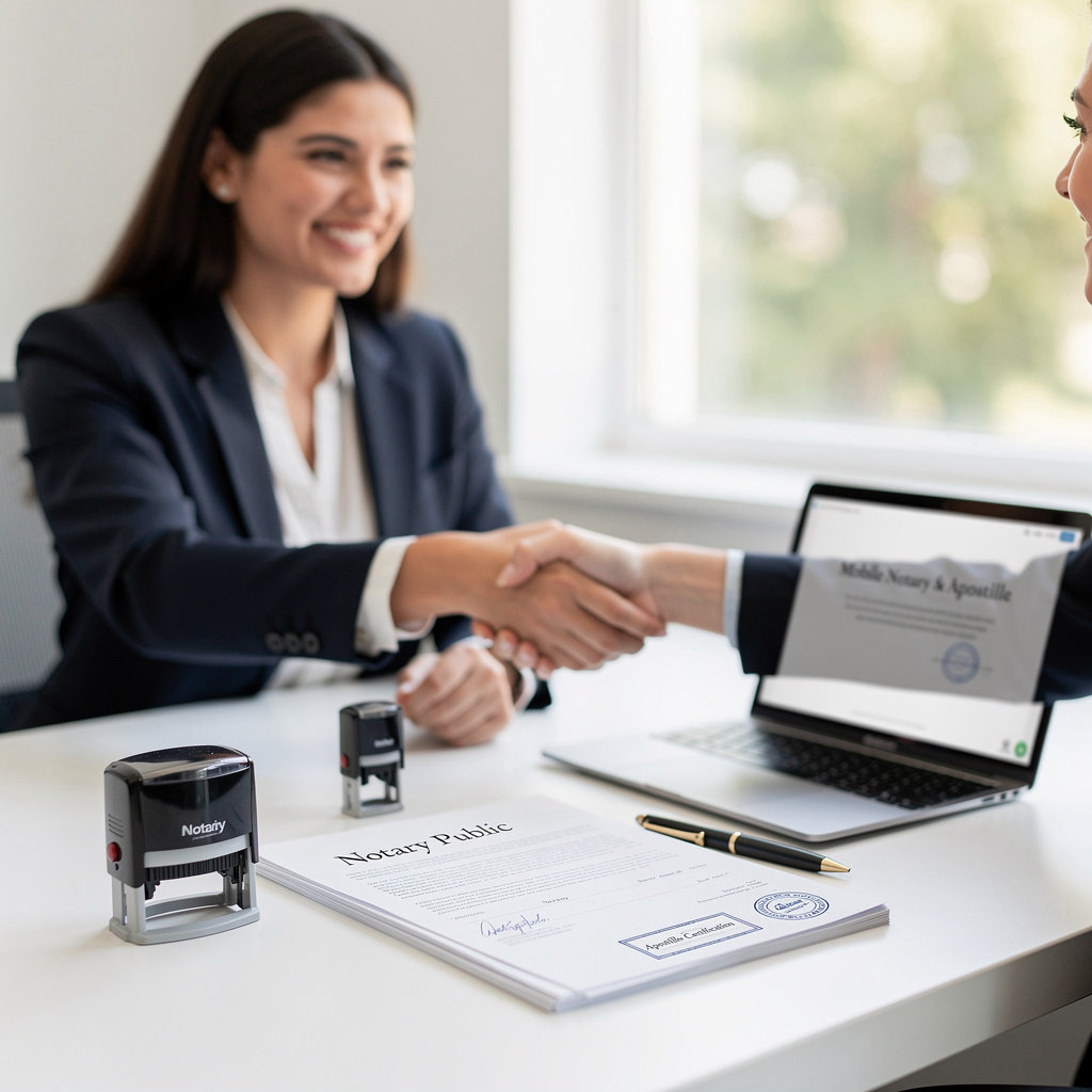 Oscar's Mobile Notary & Apostille professional notary providing convenient mobile document services in Montebello, CA